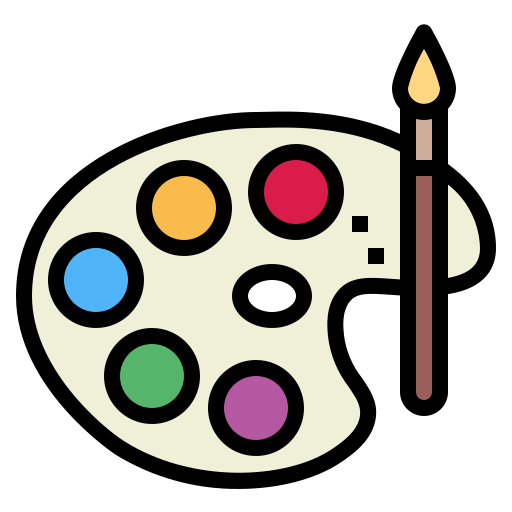 paleta de color Smalllikeart Lineal Color icono