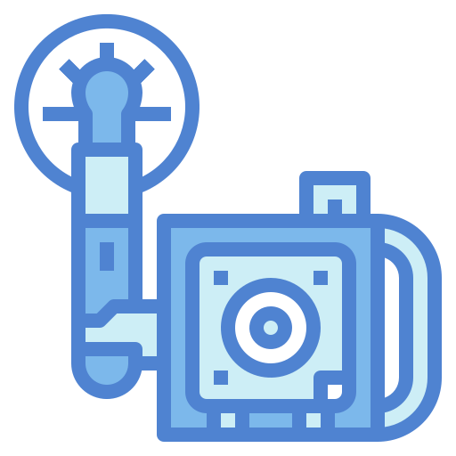 cámara Monochrome Blue icono