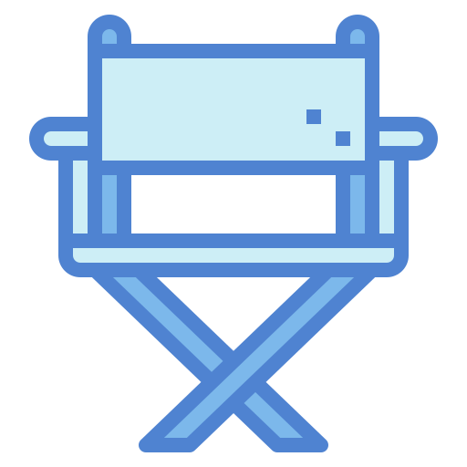 cadeira do diretor Monochrome Blue Ícone