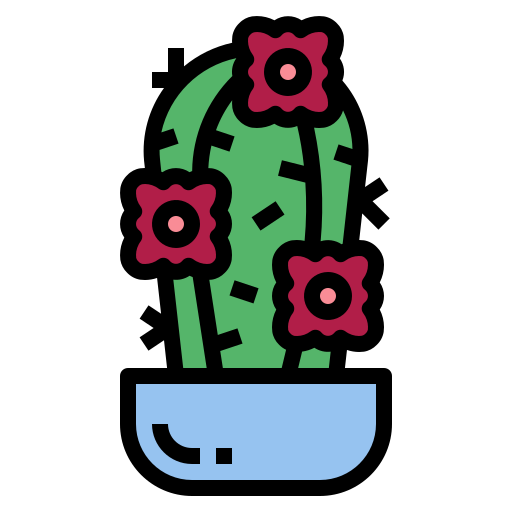 cactus Smalllikeart Lineal Color icono
