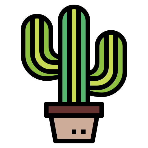 Cactus Smalllikeart Lineal Color icon