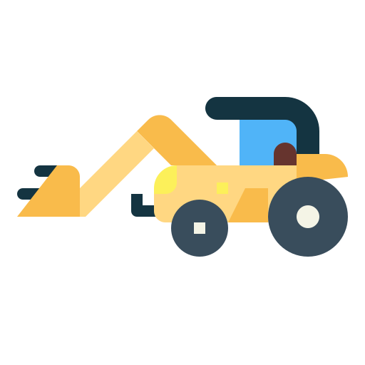 traktor Smalllikeart Flat icon