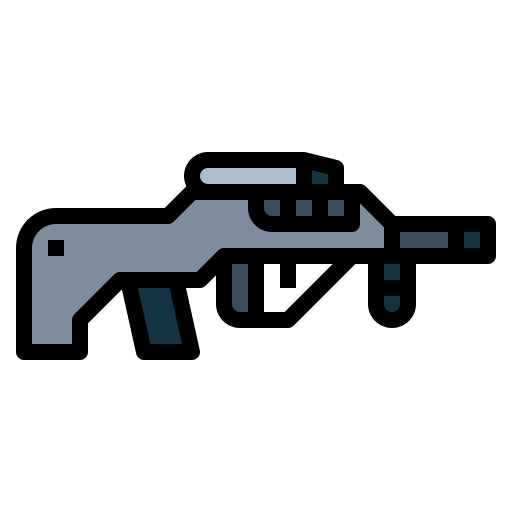 Rifle Smalllikeart Lineal Color icon
