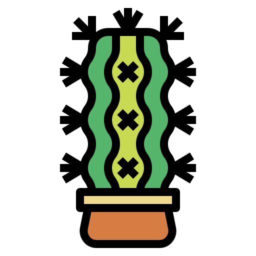 cactus Smalllikeart Lineal Color icono