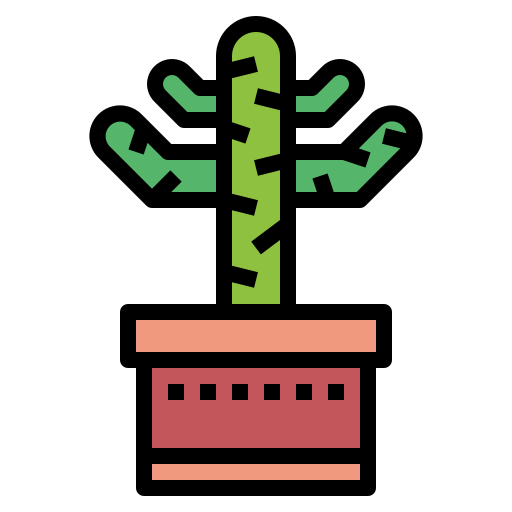 kaktus Smalllikeart Lineal Color ikona