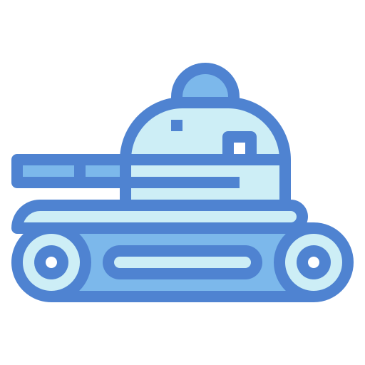 Tank Monochrome Blue icon