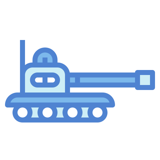 tank Monochrome Blue icoon