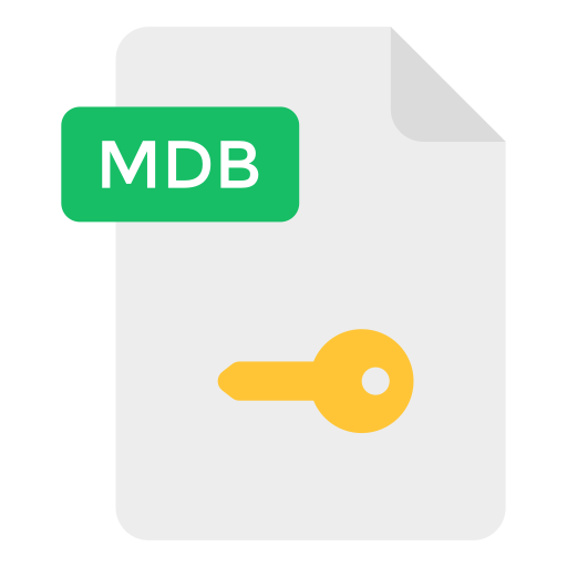 mdb-bestand Generic Flat icoon