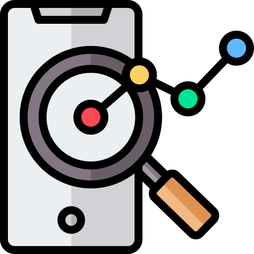 Mobile analytics Generic Outline Color icon