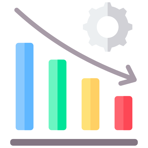 abnehmend Generic Flat icon