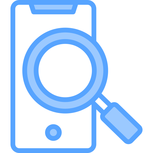 Mobile search Generic Blue icon