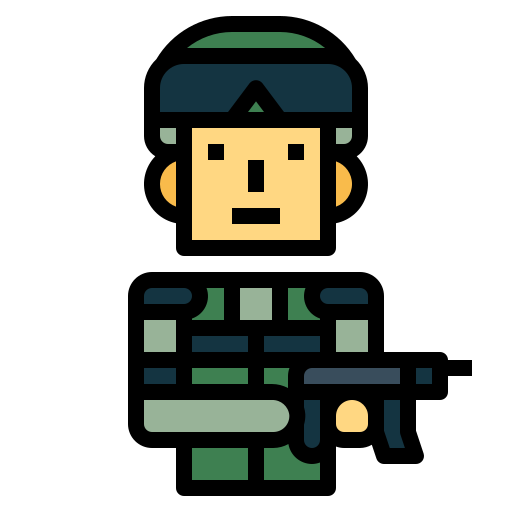soldado Smalllikeart Lineal Color icono