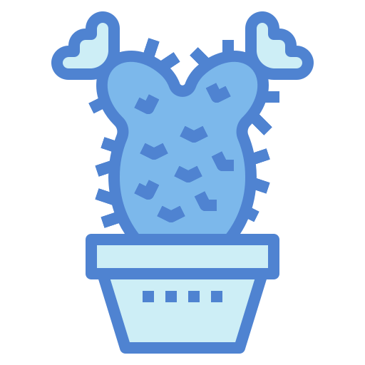 Cactus Monochrome Blue icon