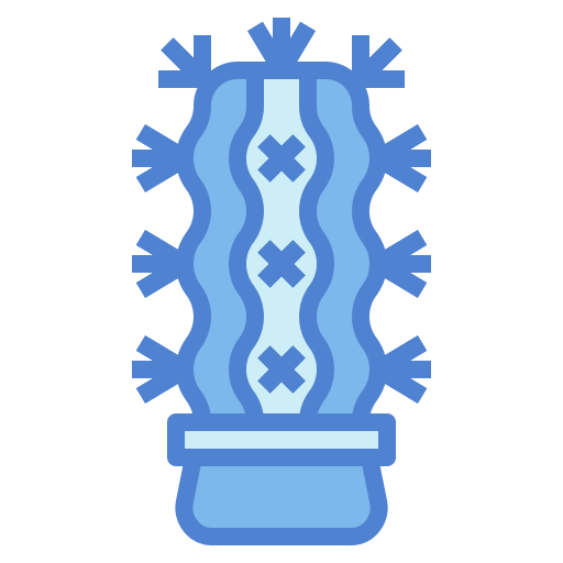 カクタス Monochrome Blue icon