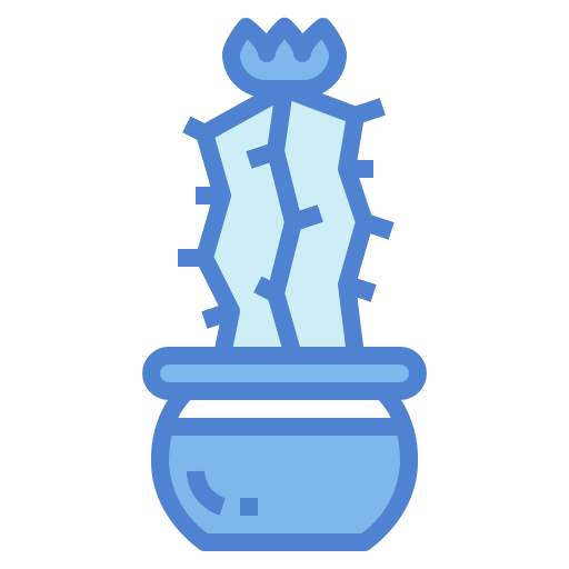cactus Monochrome Blue icono