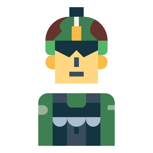soldaat Smalllikeart Flat icoon