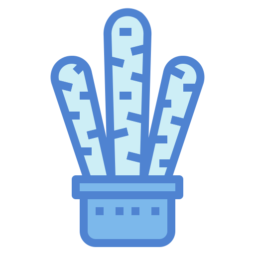 cactus Monochrome Blue icono
