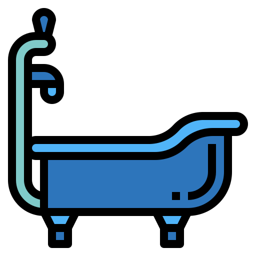 목욕통 Smalllikeart Lineal Color icon