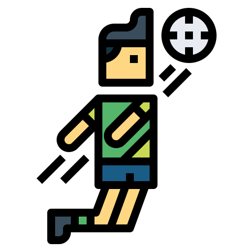 Football player Smalllikeart Lineal Color icon