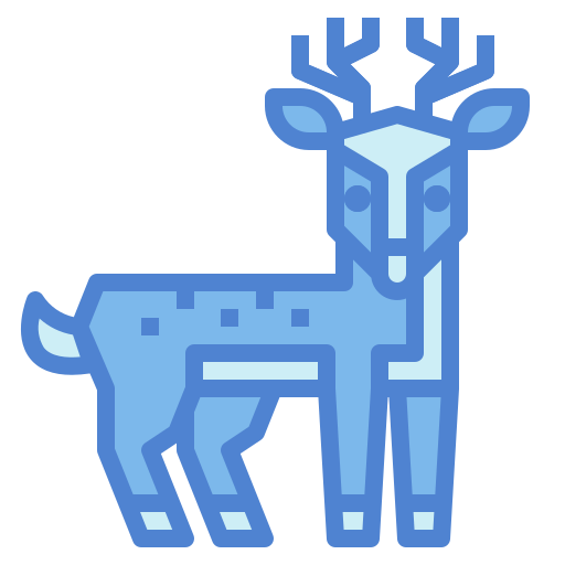 cervo Monochrome Blue Ícone