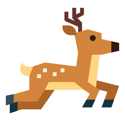 ciervo Smalllikeart Flat icono