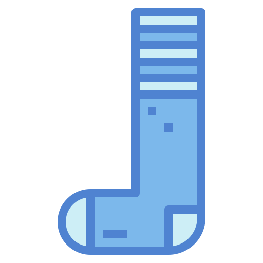 Football socks Monochrome Blue icon