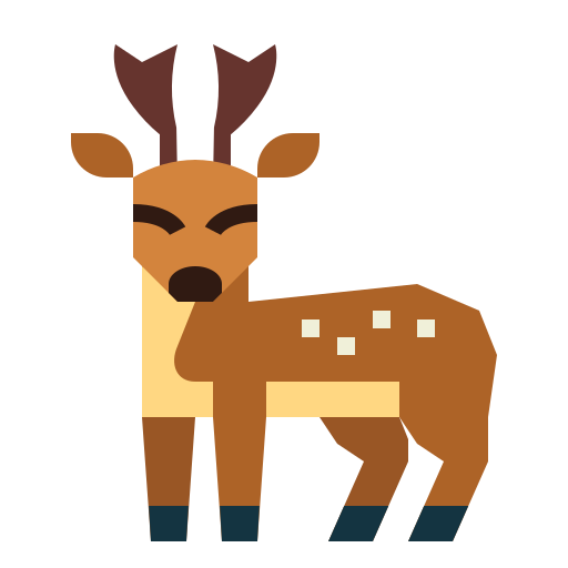 鹿 Smalllikeart Flat icon