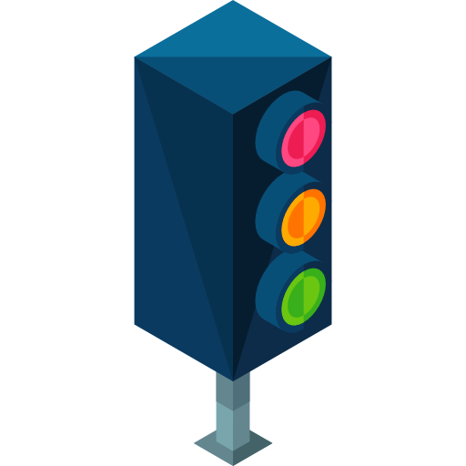 Traffic lights Roundicons Premium Isometric icon