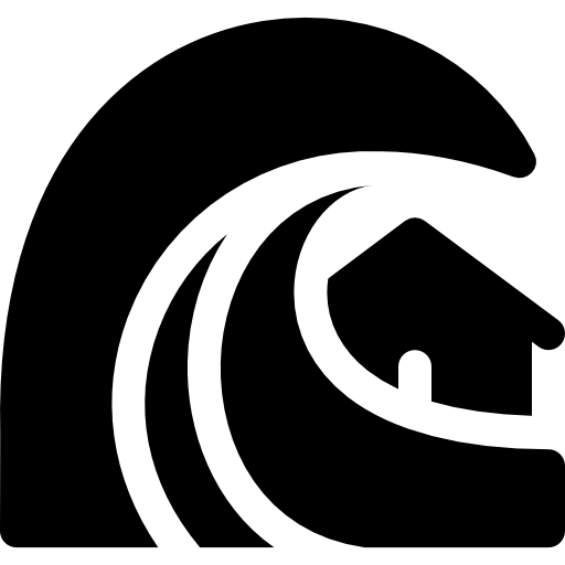 쓰나미 Basic Rounded Filled icon