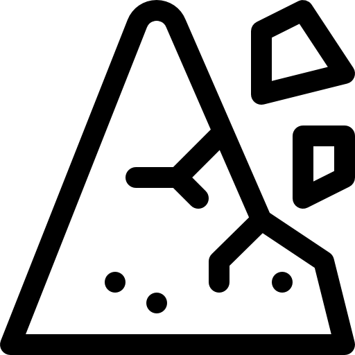 erdrutsch Basic Rounded Lineal icon