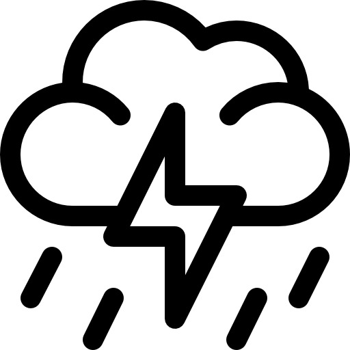 Гроза Basic Rounded Lineal иконка