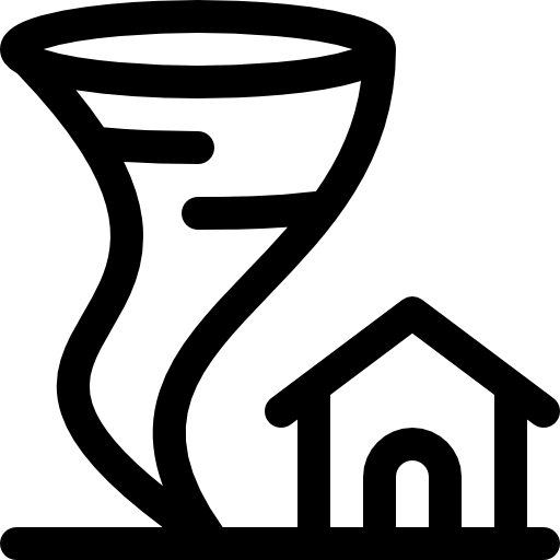 tornade Basic Rounded Lineal Icône