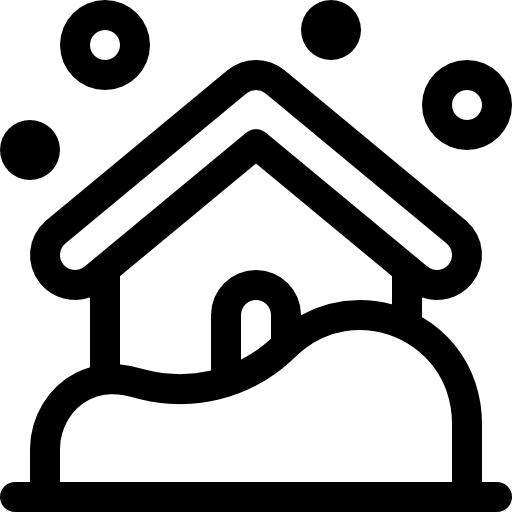 sneeuwen Basic Rounded Lineal icoon