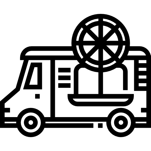 ピザトラック Detailed Straight Lineal icon