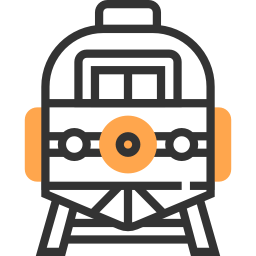 Train Meticulous Yellow shadow icon