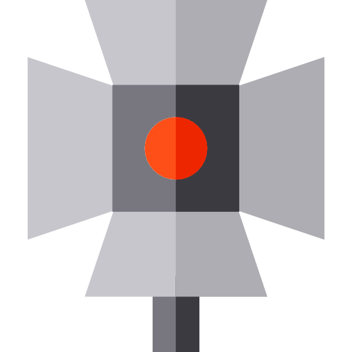 scheinwerfer Basic Straight Flat icon