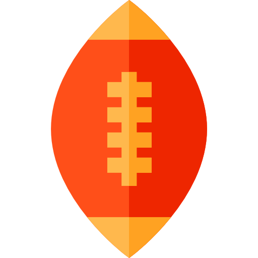 fútbol americano Basic Straight Flat icono