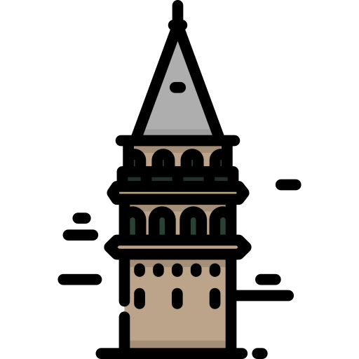 Galata tower Special Lineal color icon