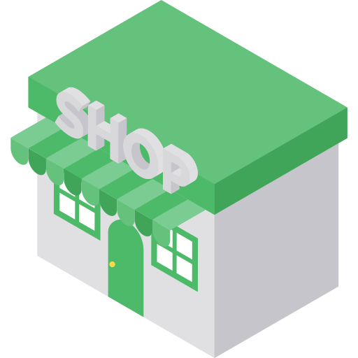 Shop Isometric Flat icon