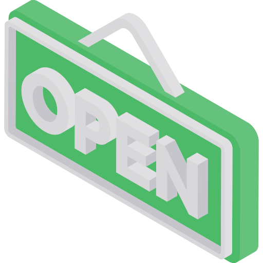 Open Isometric Flat icon