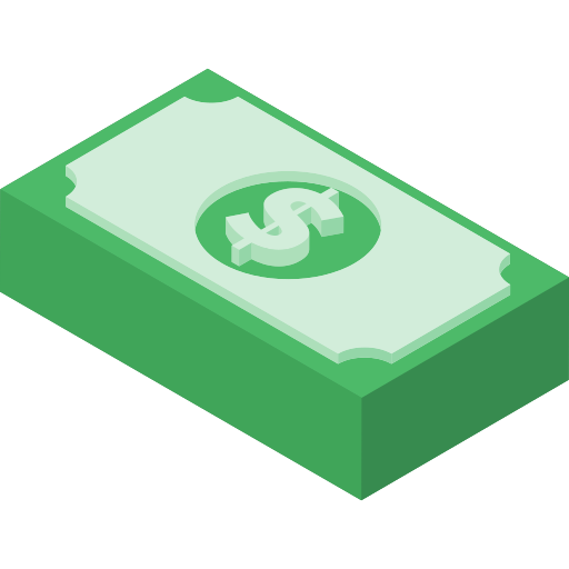 Деньги Isometric Flat иконка