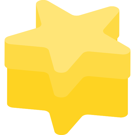 gwiazda Isometric Flat ikona