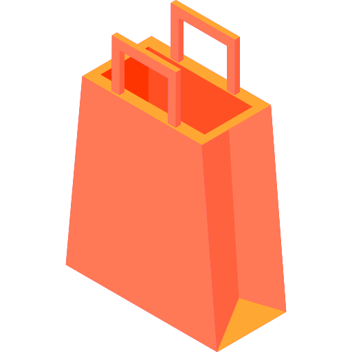 Shopping bag Isometric Flat icon