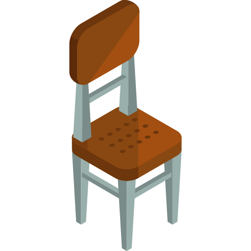 chaise Roundicons Premium Isometric Icône