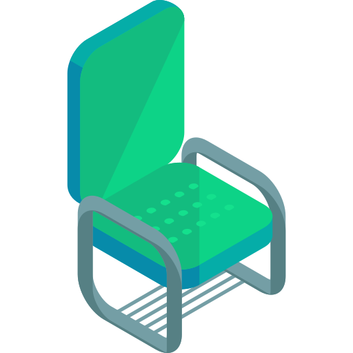 silla Roundicons Premium Isometric icono