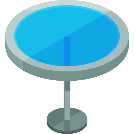 Table Roundicons Premium Isometric icon