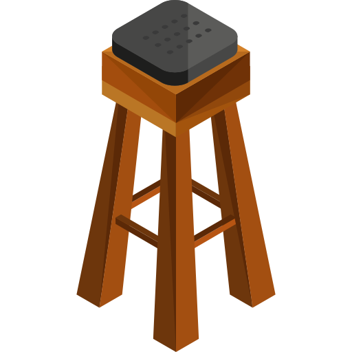 stołek Roundicons Premium Isometric ikona