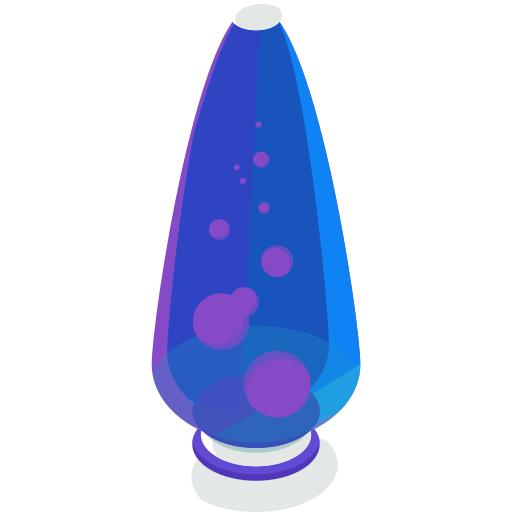 lámpara de lava Roundicons Premium Isometric icono