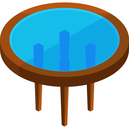 tavolo Roundicons Premium Isometric icona