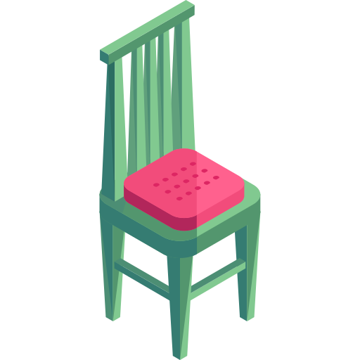 stoel Roundicons Premium Isometric icoon